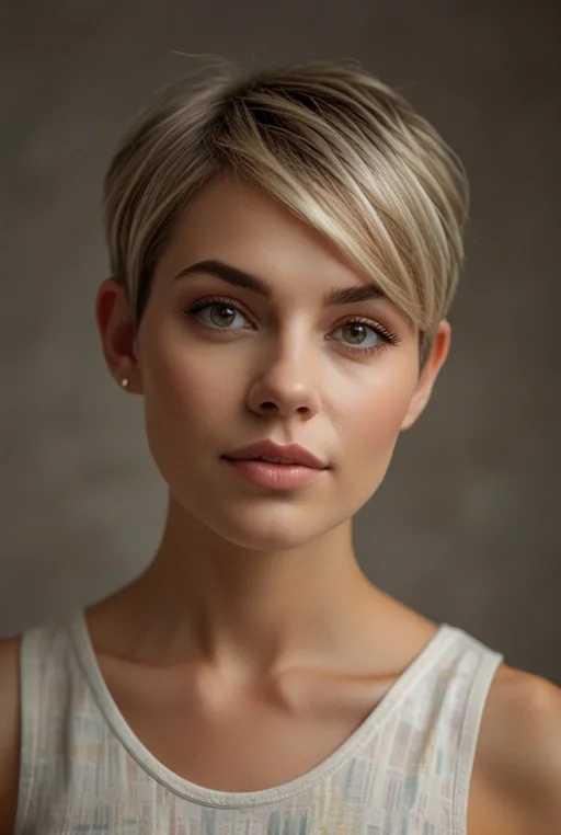1. Chic Pixie Cut with Subtle Highlights