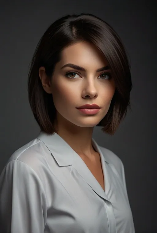 1. Sleek Bob with Blunt Ends