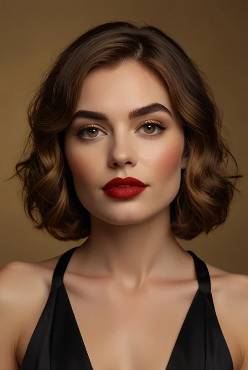 10. Elegant Wavy Bob