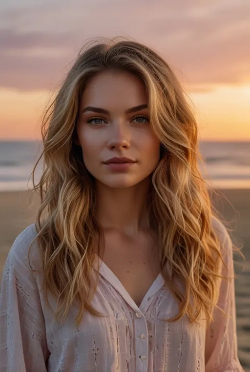 10. Medium-Length Hair with Loose Beach Waves
