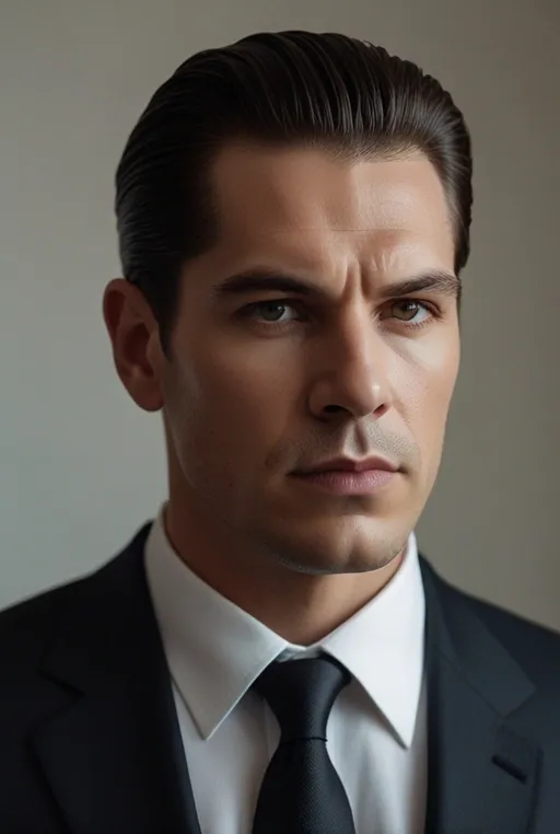 10. Slicked Back with a Mid Fade