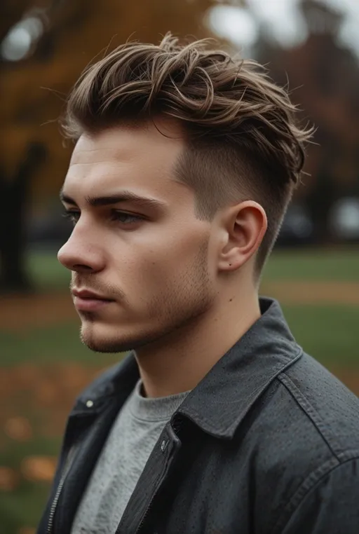 12. Messy Undercut with Wavy Top