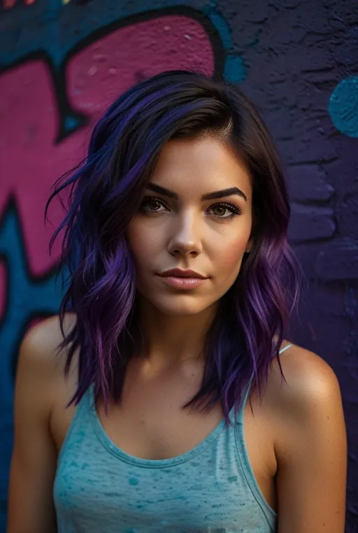 13. Layered Medium Hair with Peekaboo Highlights