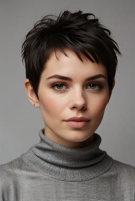 13. Tapered Pixie Cut with Frosted Tips