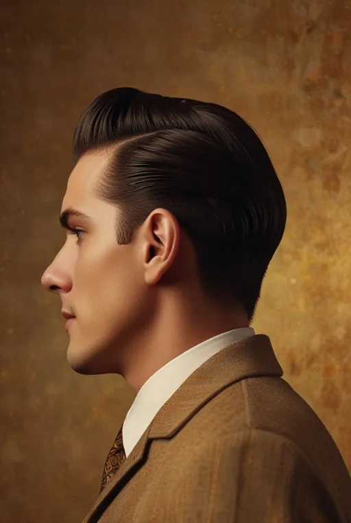 14. Retro Slicked Back Style