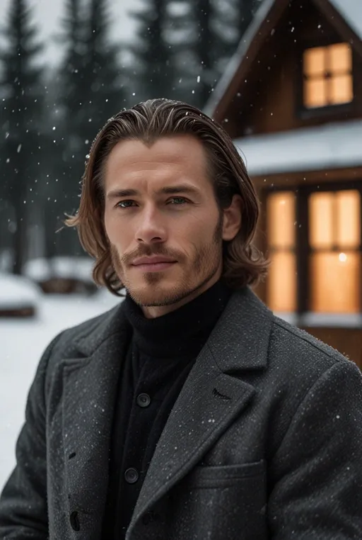 15. Side Swept Long Hair for Winter