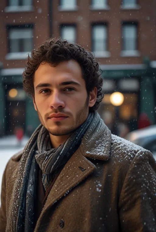 16. Curly Caesar Cut for a Stylish Winter Look