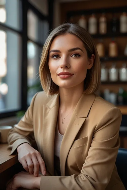 16. Sleek Lob with Face-Framing Highlights