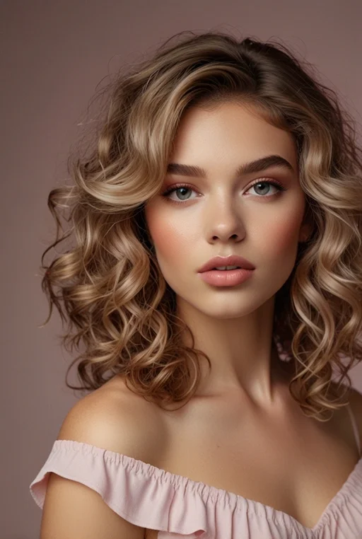 16. Soft Curls with Short Layers