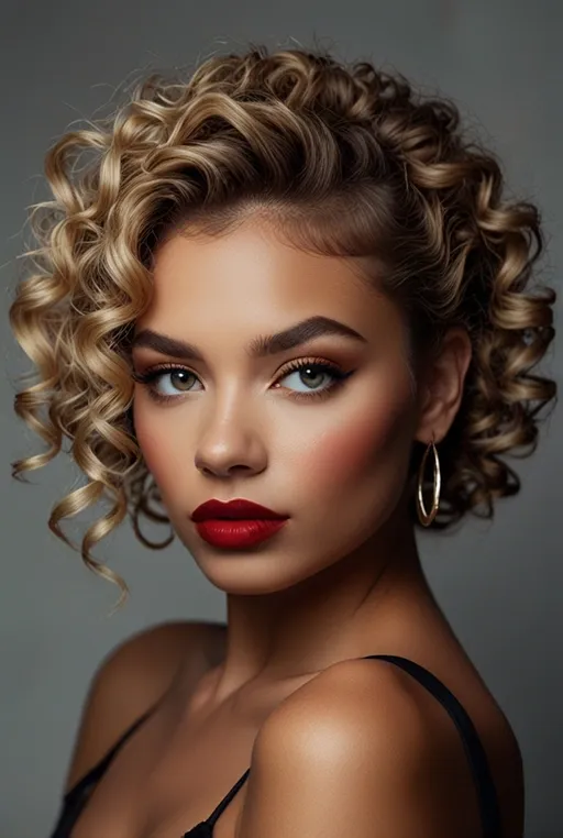 17. Curly Hair with Defined, Tightly Coiled Curls