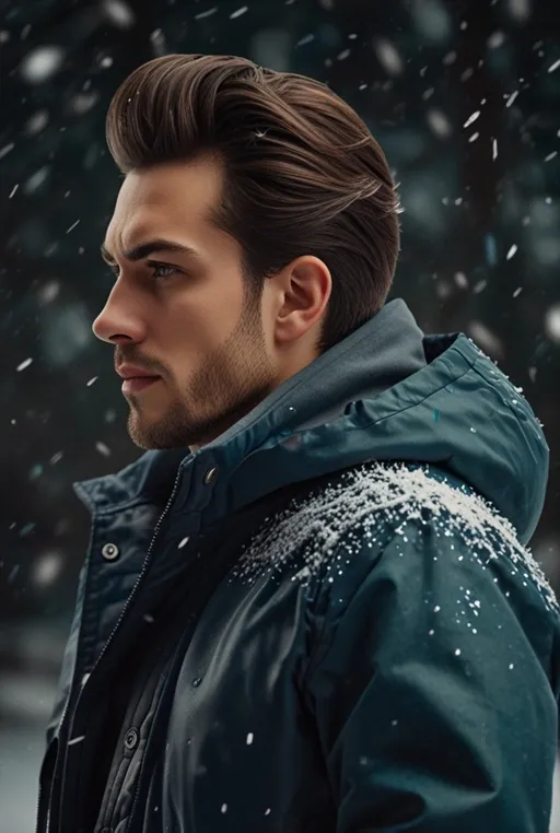 18. Pompadour with Frosty Sideburns