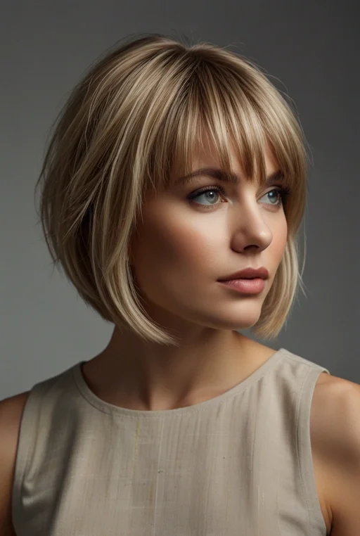 18. Short Angled Bob