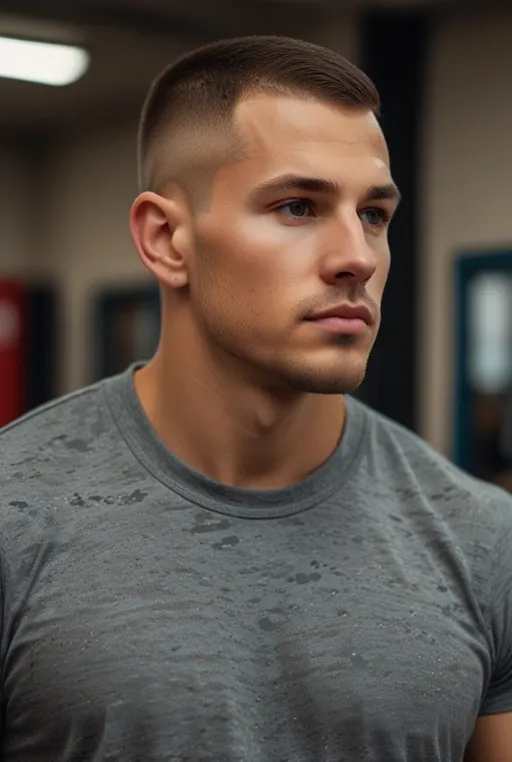 18. Slicked Back with a Crew Cut