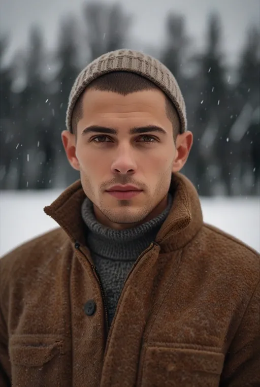 19. Buzz Cut with a Winter Hat