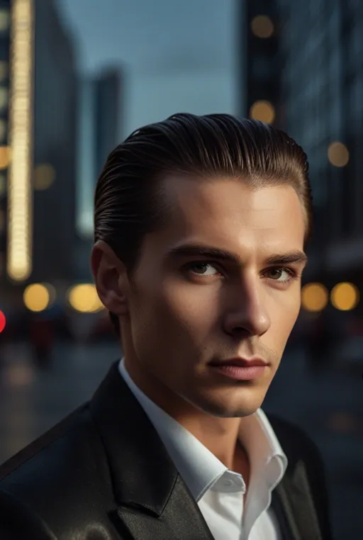 19. High Gloss Slicked Back