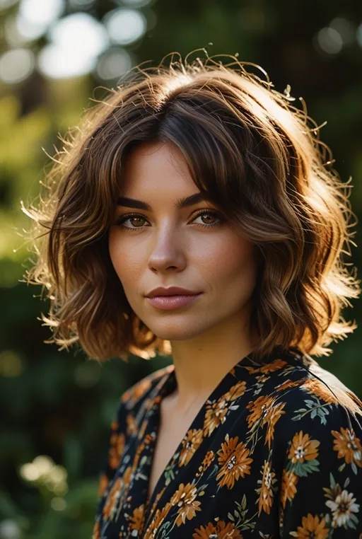 19. Shaggy Bob with Soft Waves and Warm Caramel Highlights
