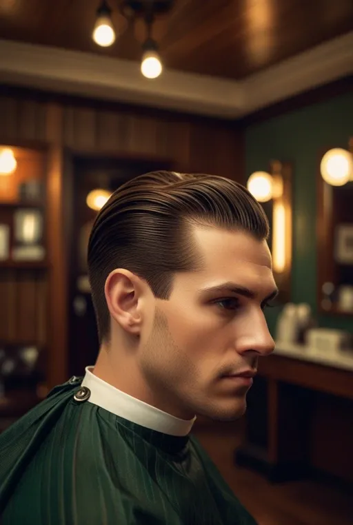 2. Classic Slicked Back with a Side Part