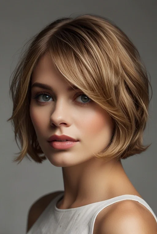 2. Modern Bob with Soft Waves