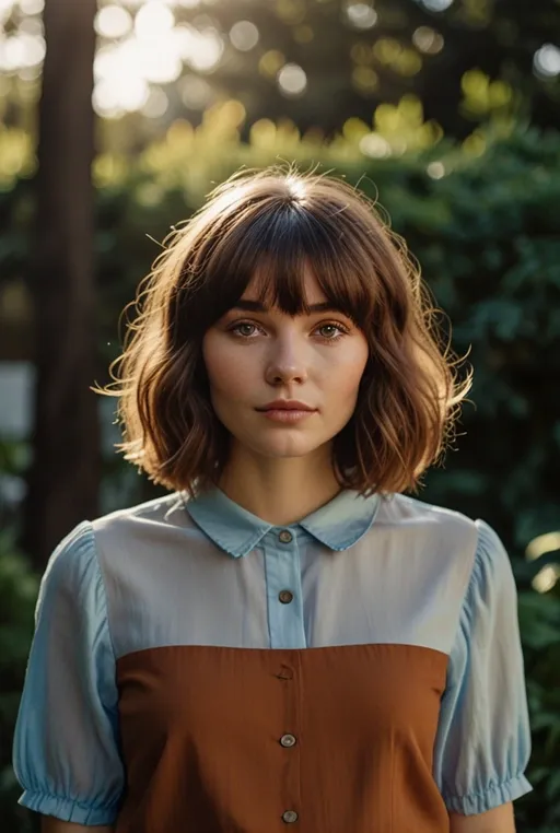 2. Shaggy Bob with Curtain Bangs