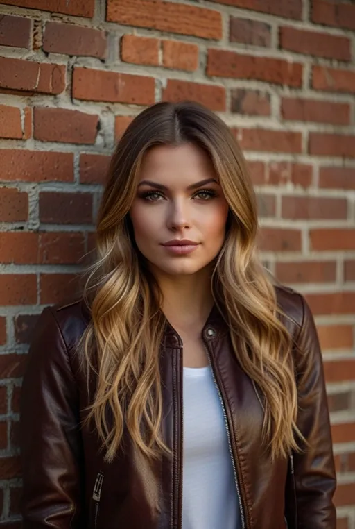 20. Cinnamon Brown Waves With Blonde Tips