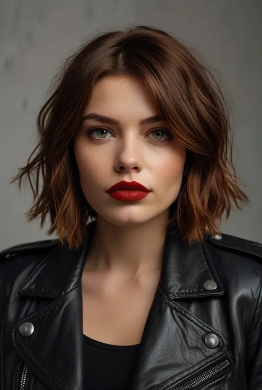 20. Shaggy Bob with a Deep Center Part