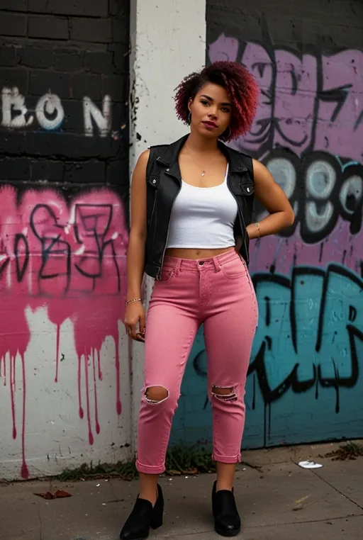 22. Short Bob with Bold Pink Dip-Dye