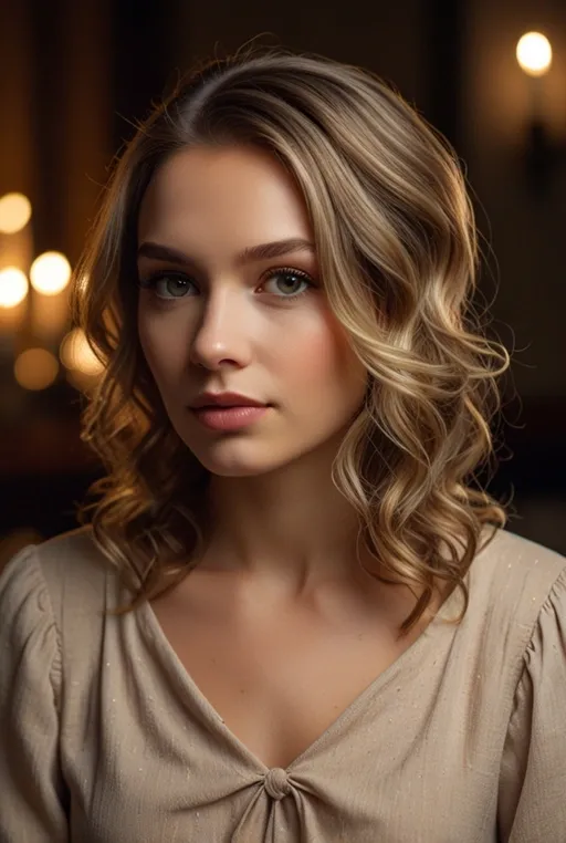 23. Medium Hair with Twisted Half-Updo