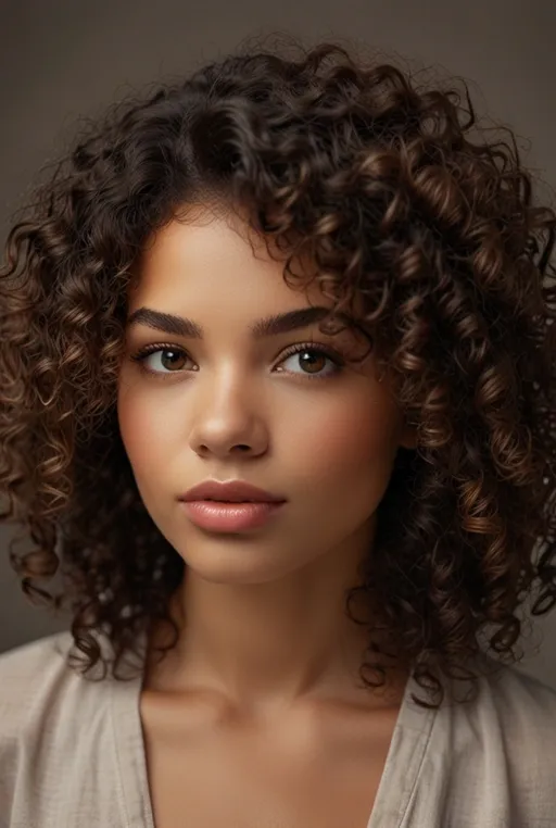 23. Natural Curly Style with Defined Ends