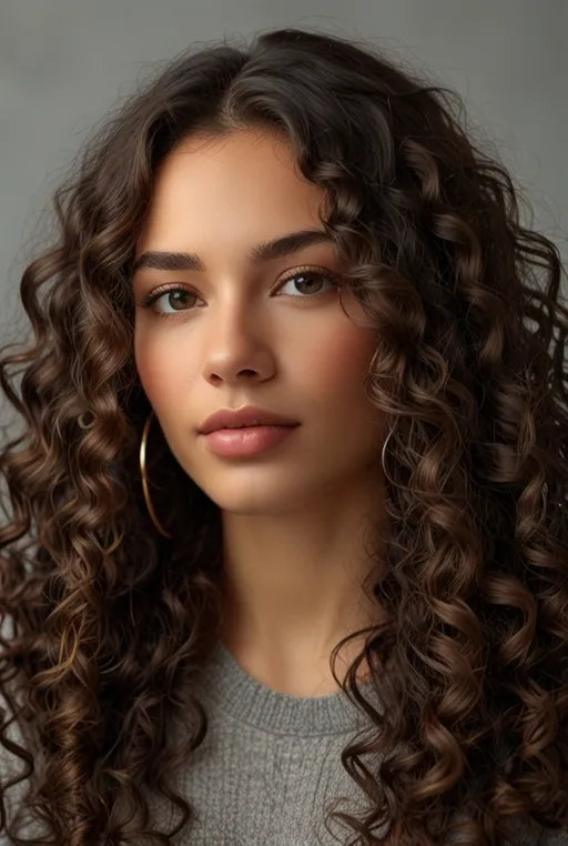25. Curly Hairstyle with Long Layers