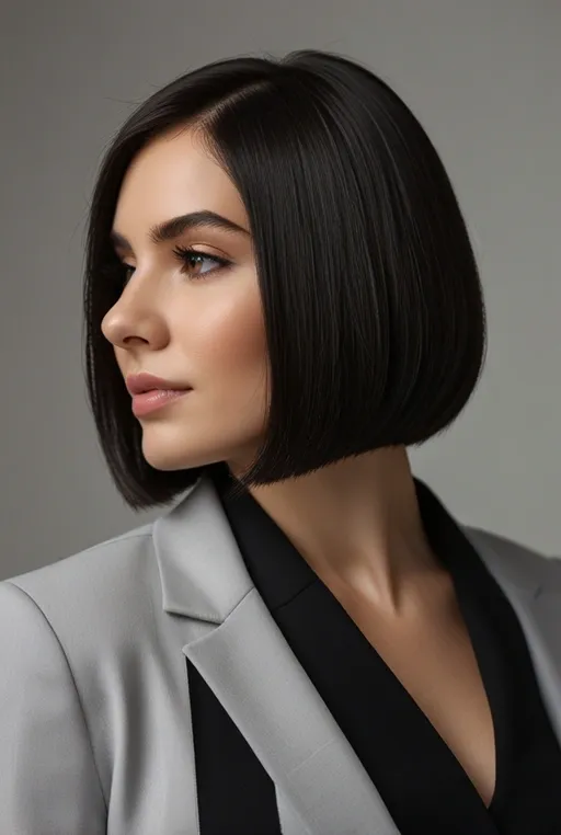 3. Sleek Shoulder Length Bob