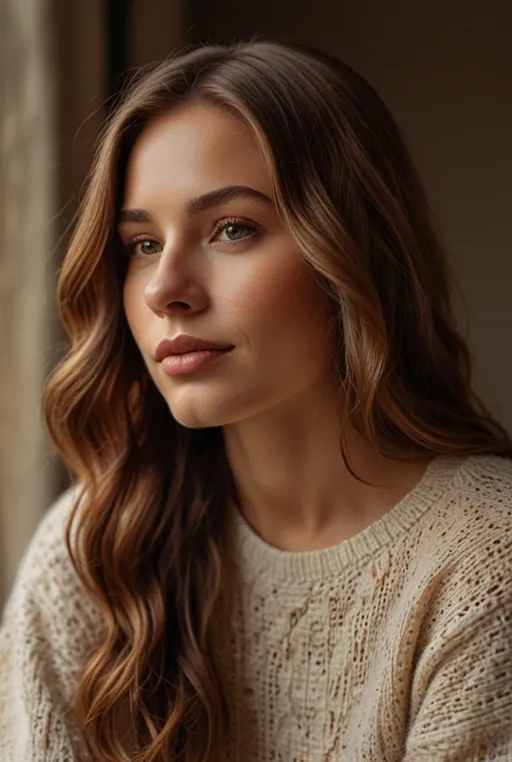 3. Soft Waves with Caramel Lowlights