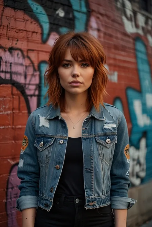 4. Layered Shag Cut with Choppy Bangs