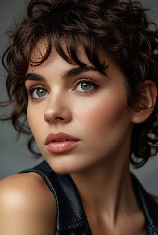5. Curly Shag with Bangs