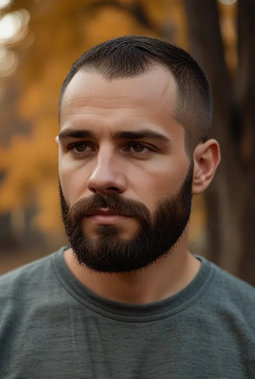 6. Buzz Cut with Beard