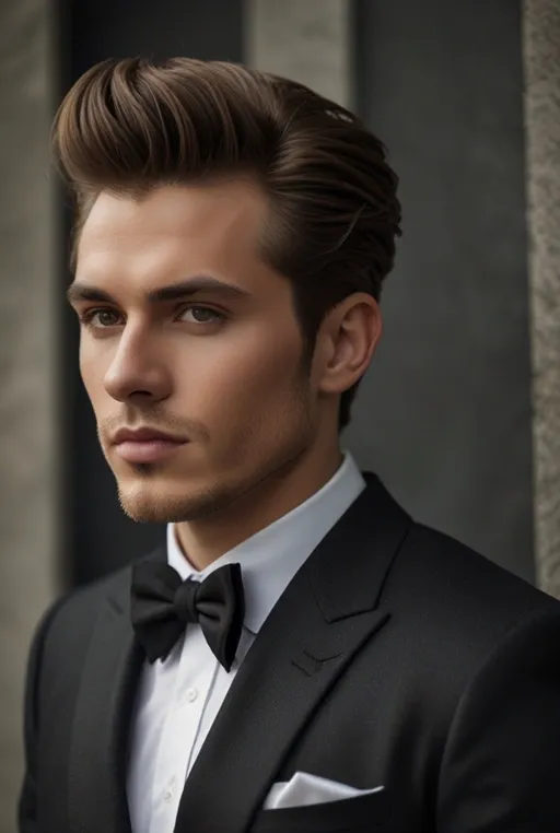 6. Mid Fade with Pompadour