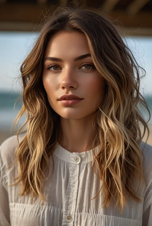 6. Tousled Textured Lob