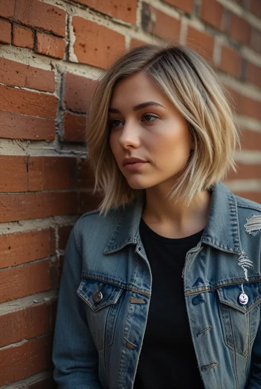 7. Layered Shaggy Bob with Ash Blonde Ombre