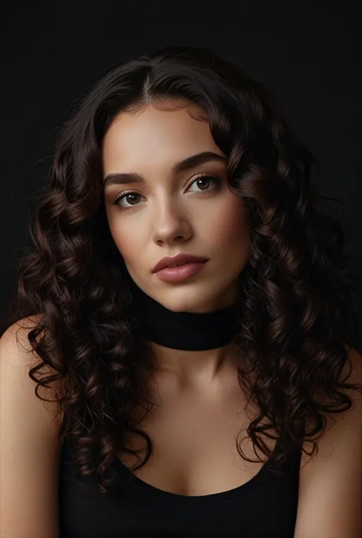 8. Defined Spiral Curls with Burgundy Undertones
