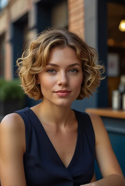 9. Curly Bob with Face-Framing Highlights