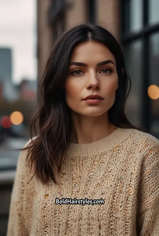 11. Textured Lob With Subtle Red Highlights