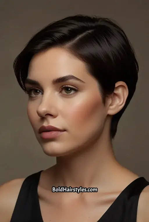 13. Slicked-Back Pixie with Volume