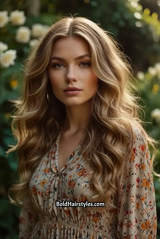 15. Dark Sandy Blonde Layered Curls