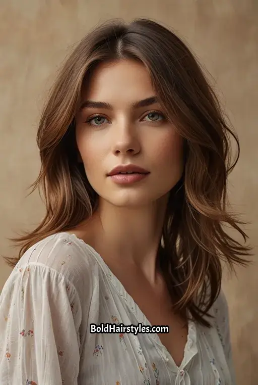 15. Shoulder Length Hair with Feathered Layers