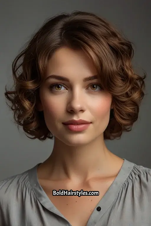 15. Softly Curled Short Hair