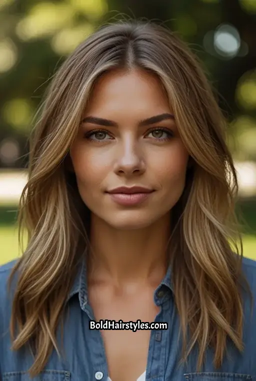 17. Dark Sandy Blonde Hair with Face-Framing Layers