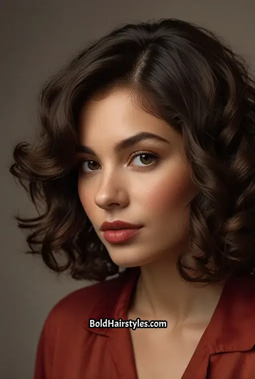 17. Voluminous Bob with Curls
