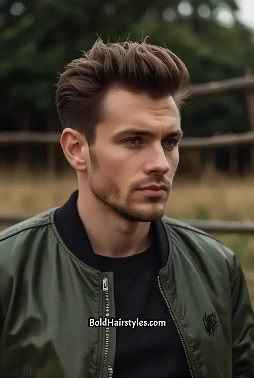 18. Casual Quiff with Fringe