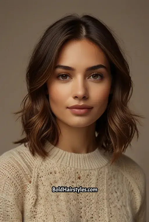 2. Layered Medium Cut with Highlights