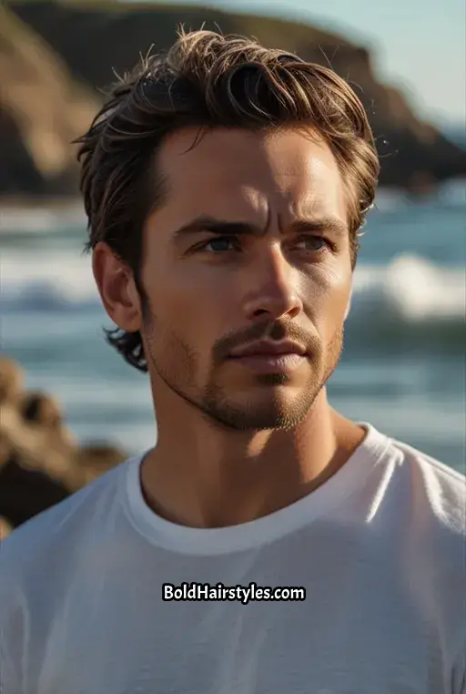 2. Messy Side-Part Hairstyle