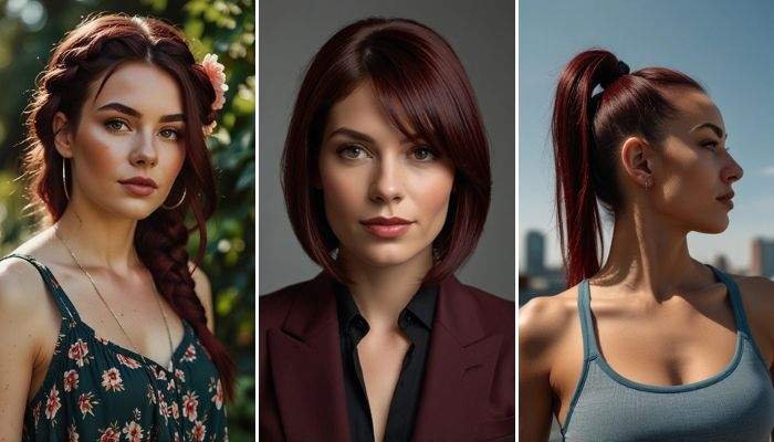 20 Black Cherry Hair Color Ideas for Bold Style